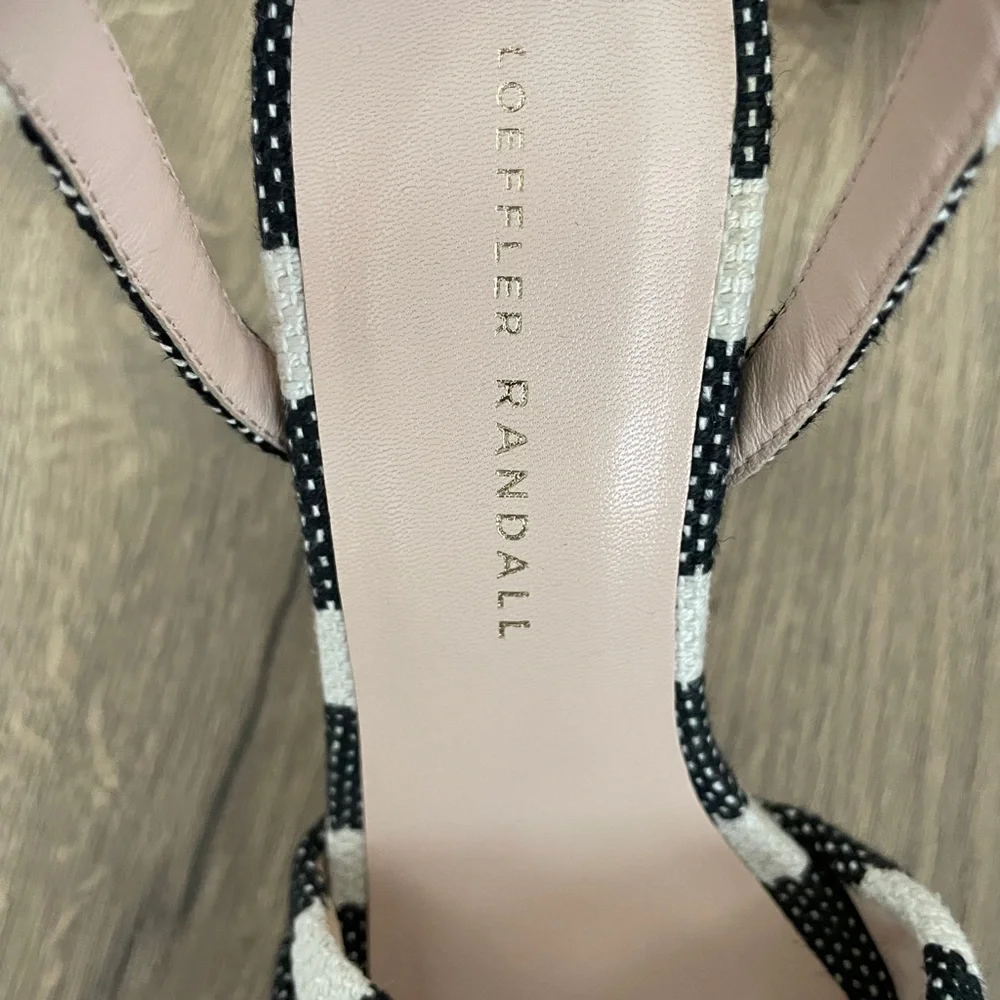 Loeffler Randall Black and White Platform Sandals - Picture 3 of 6